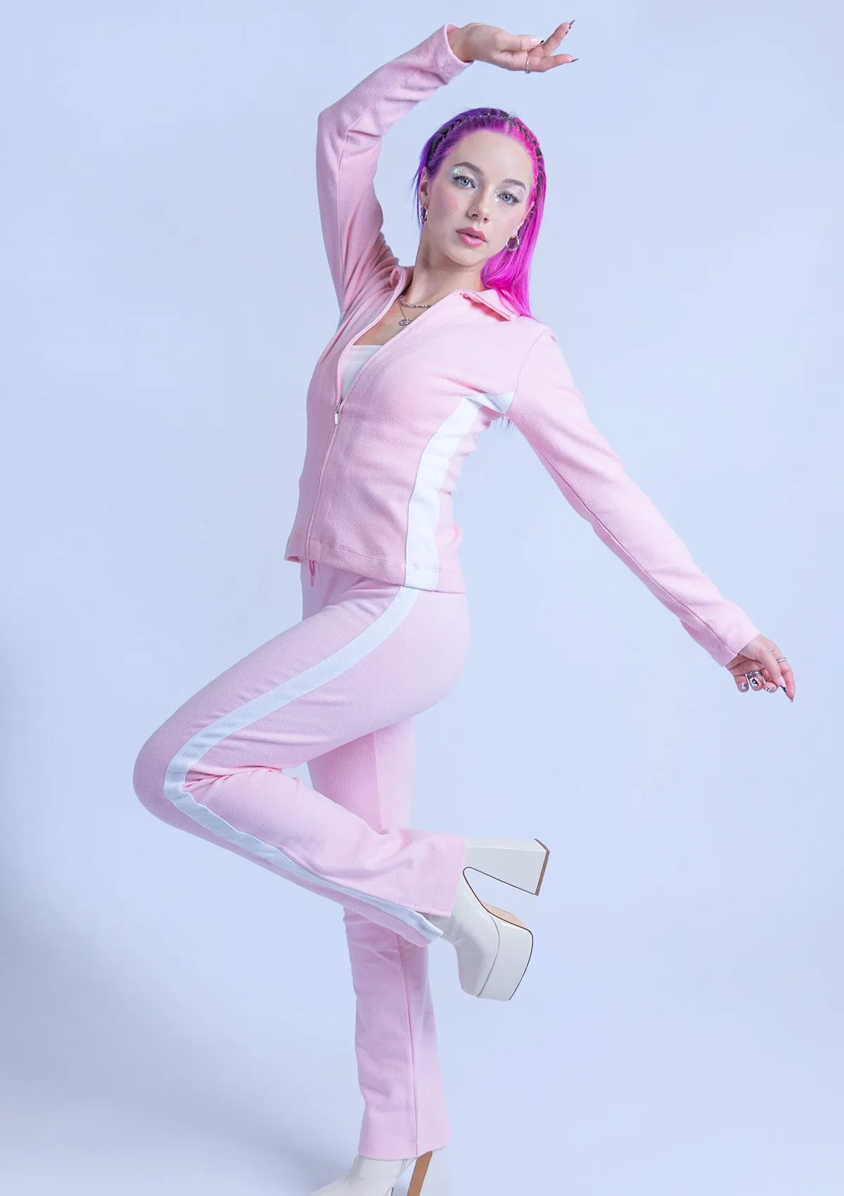 9800S Ladies Tracksuit - Pink