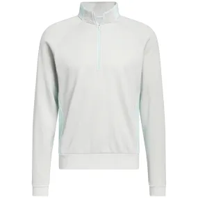 adidas DWR 1/4 Zip Pullover - Grey One/White/Semi Flash Aqua