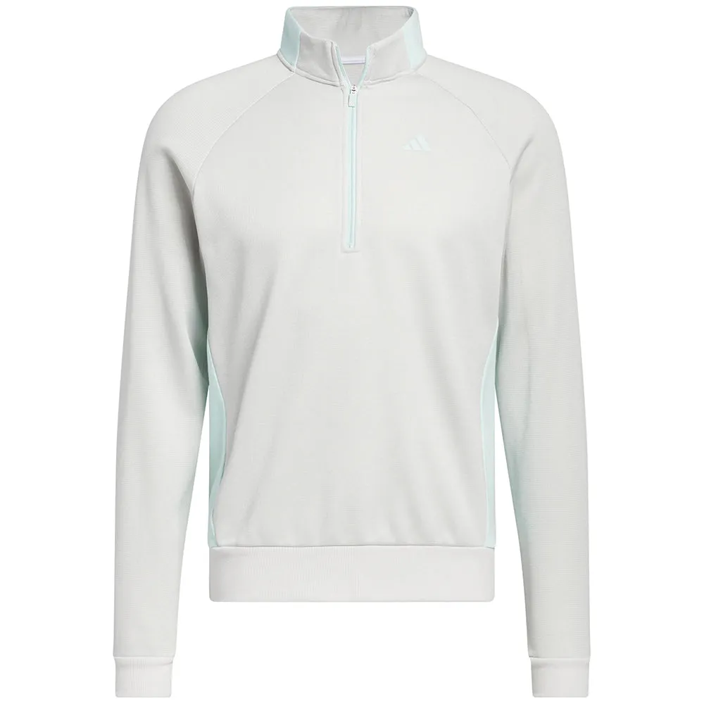 adidas DWR 1/4 Zip Pullover - Grey One/White/Semi Flash Aqua