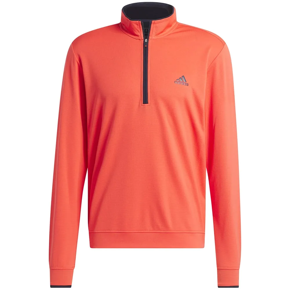 adidas Lightweight 1/4 Zip Pullover - Bright Red