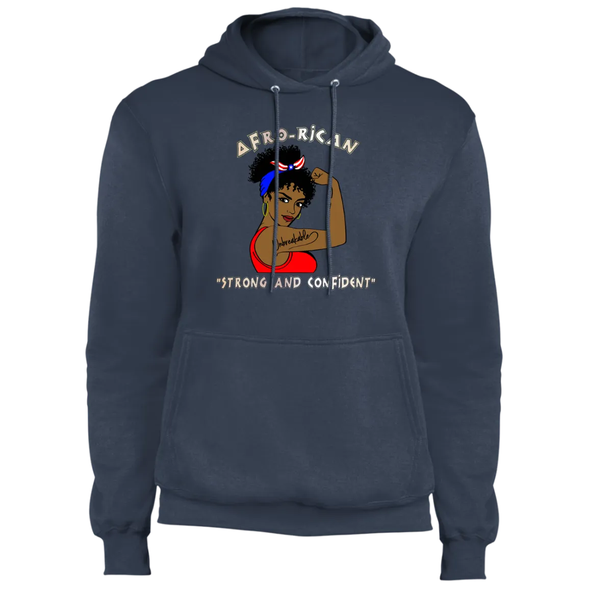 Afro-Rican Strong And Confident Hoodie