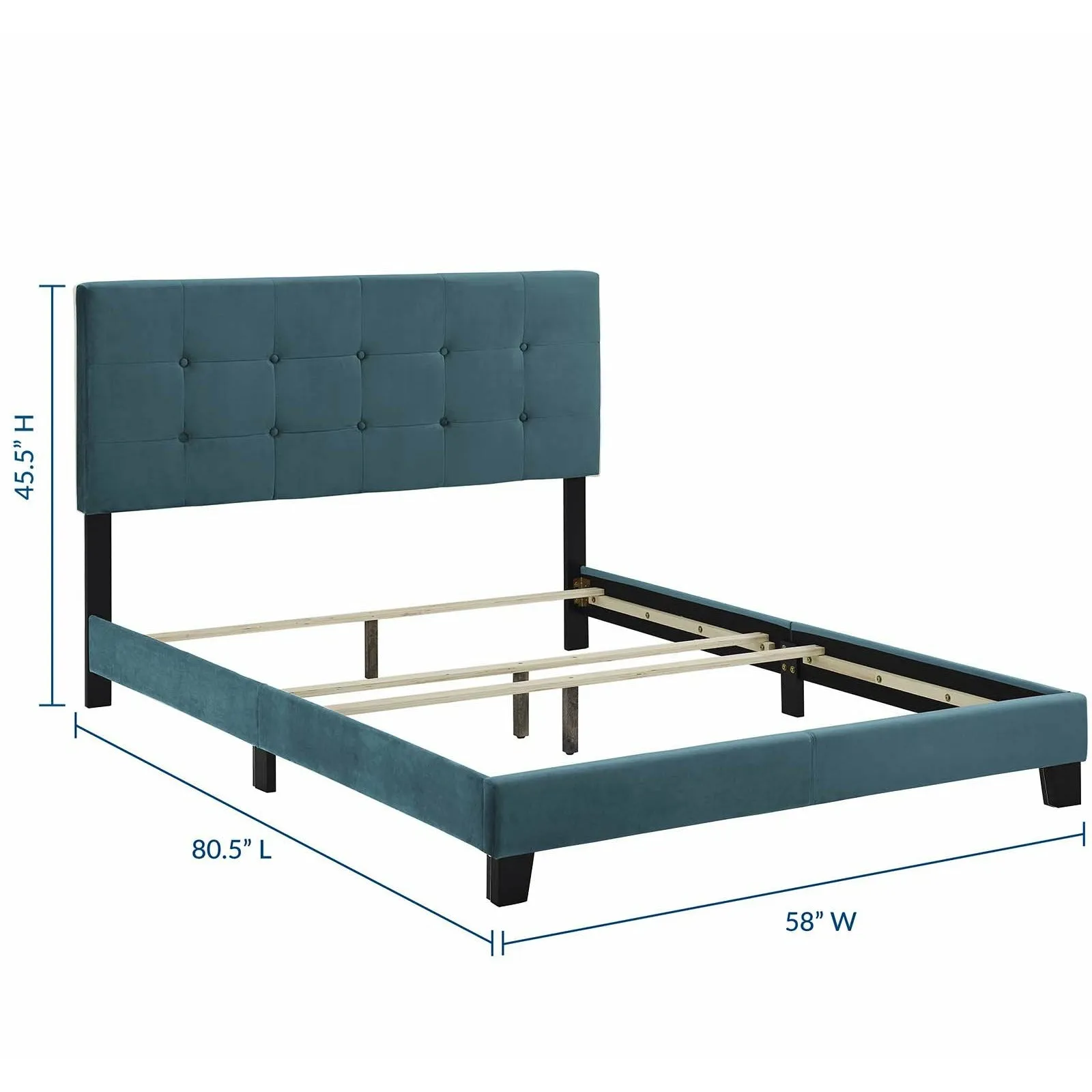 Amira Performance Velvet Bed