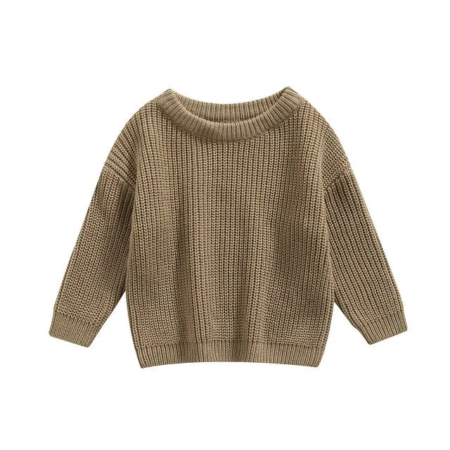 Baby Chunky Knit Sweater - 100% Cotton