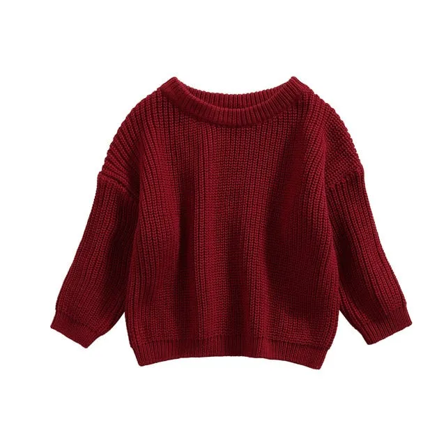 Baby Chunky Knit Sweater - 100% Cotton