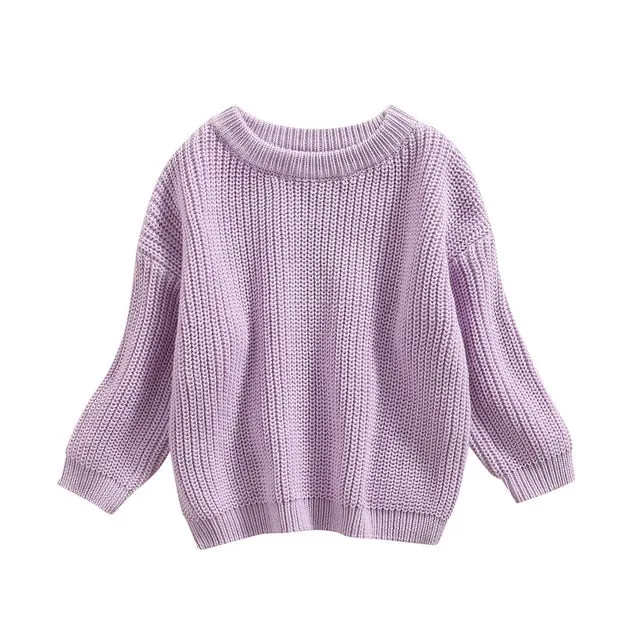 Baby Chunky Knit Sweater - 100% Cotton