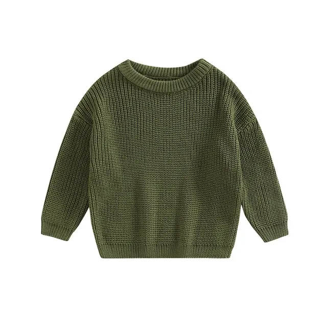 Baby Chunky Knit Sweater - 100% Cotton