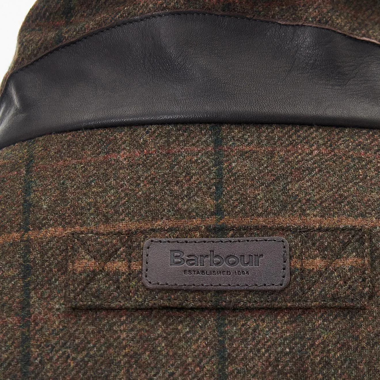 Barbour Wool Beaconsfield Jacket Burnhill Brown Check