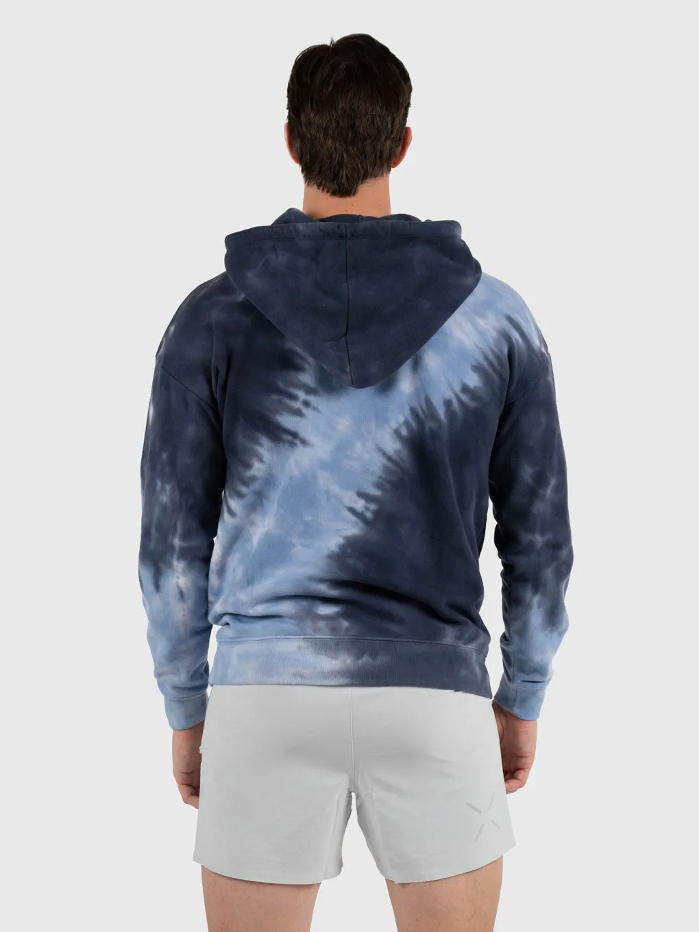 BARRY'S NAVY TIE DYE HOODIE