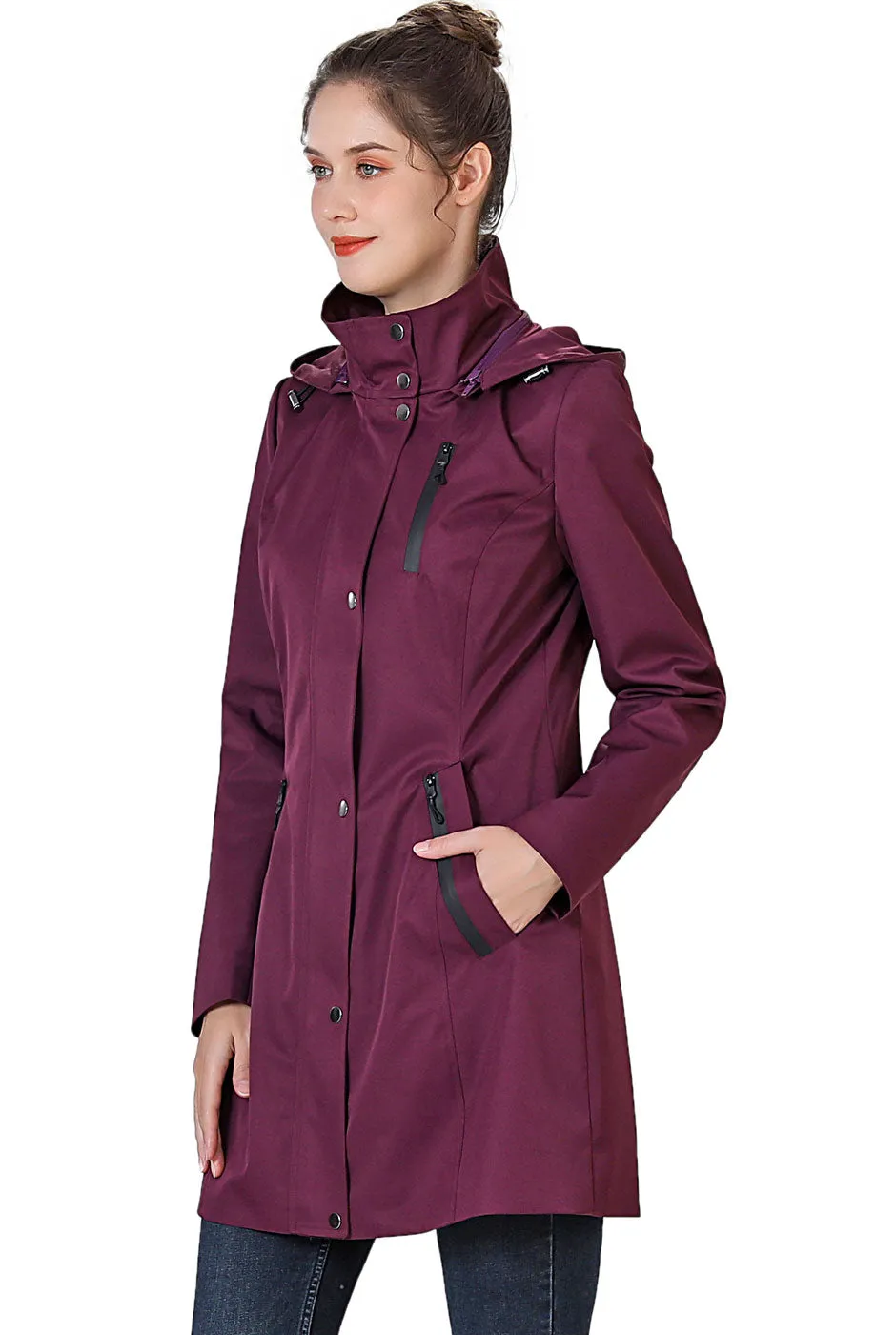 BGSD Women Easton Waterproof Hooded Anorak Jacket