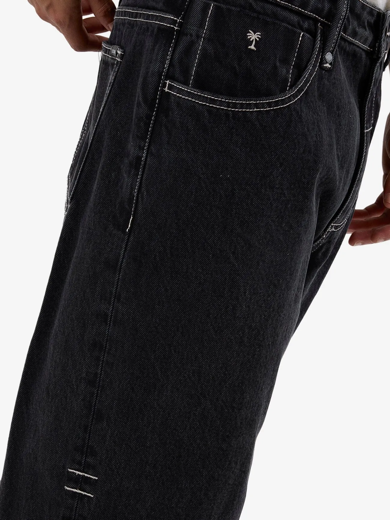 Big Slacker Denim Jean - Aged Black