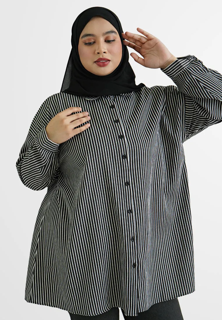 Blanca Stripes Button Long Sleeve Shirt