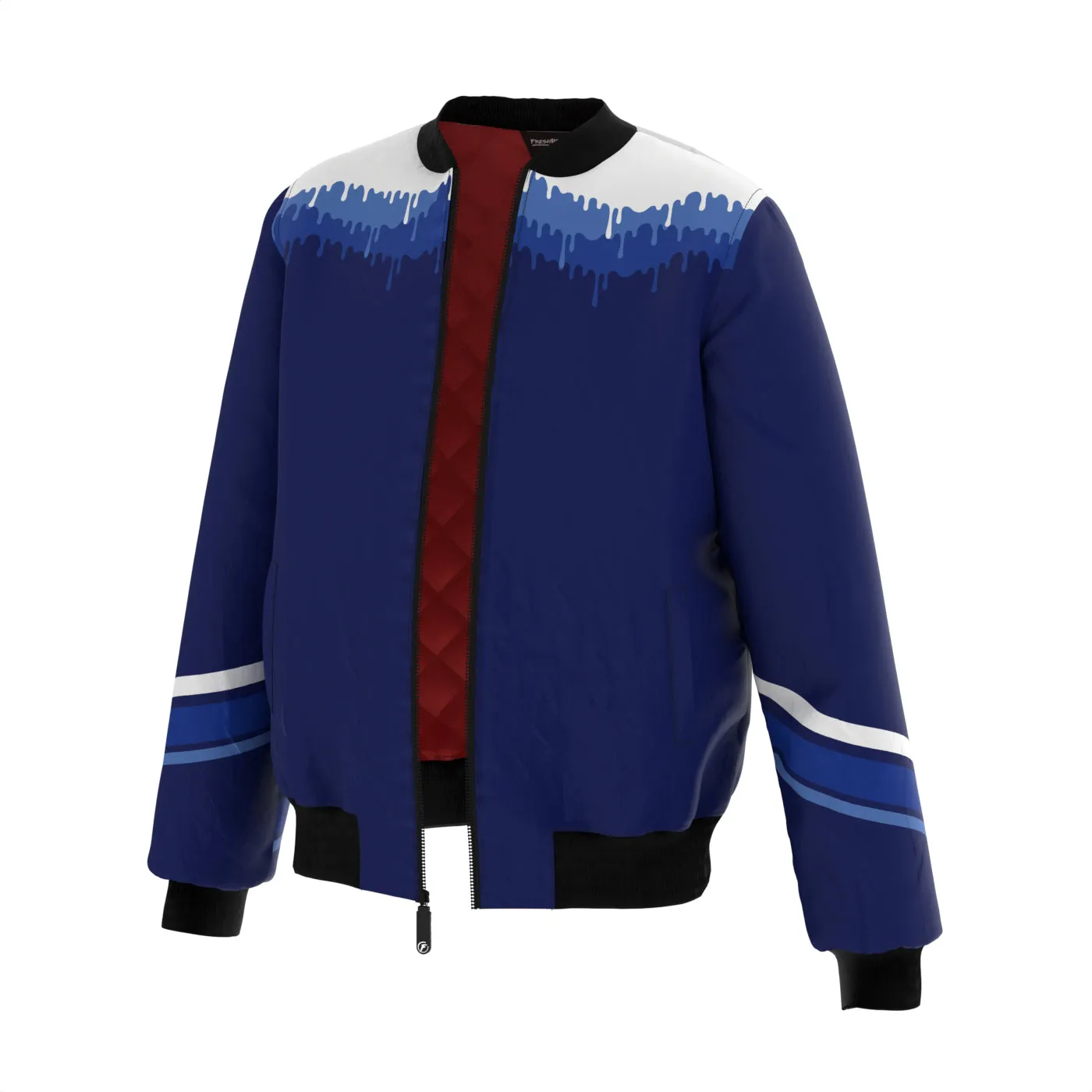 Blue Melt Bomber Jacket