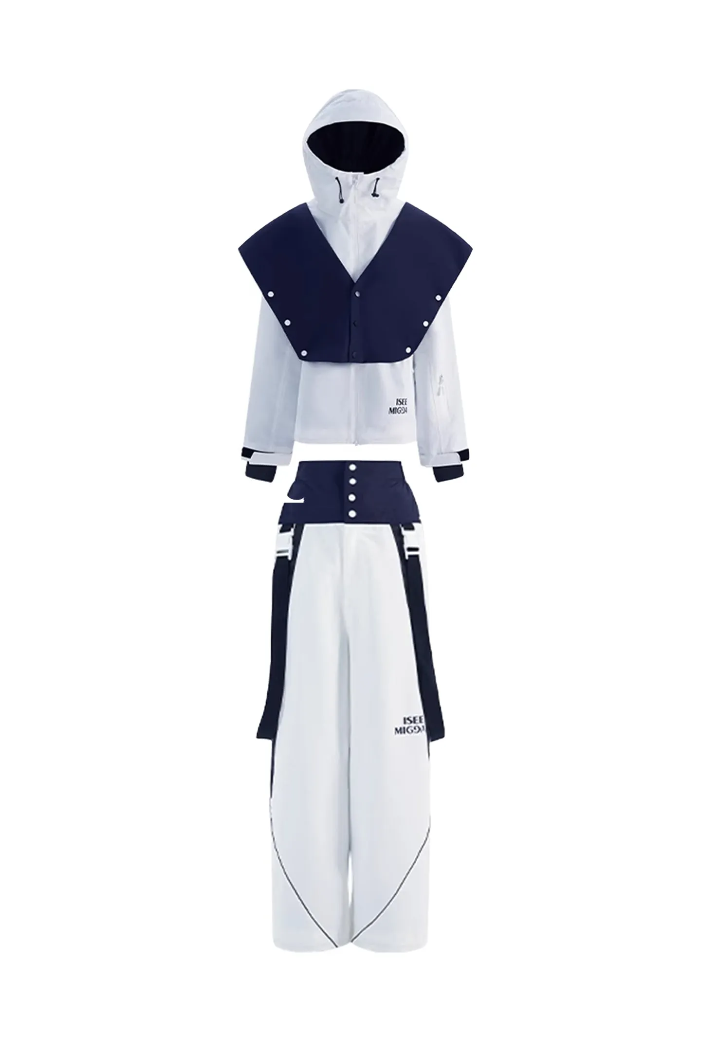 Blue White Sailor Ski Suit