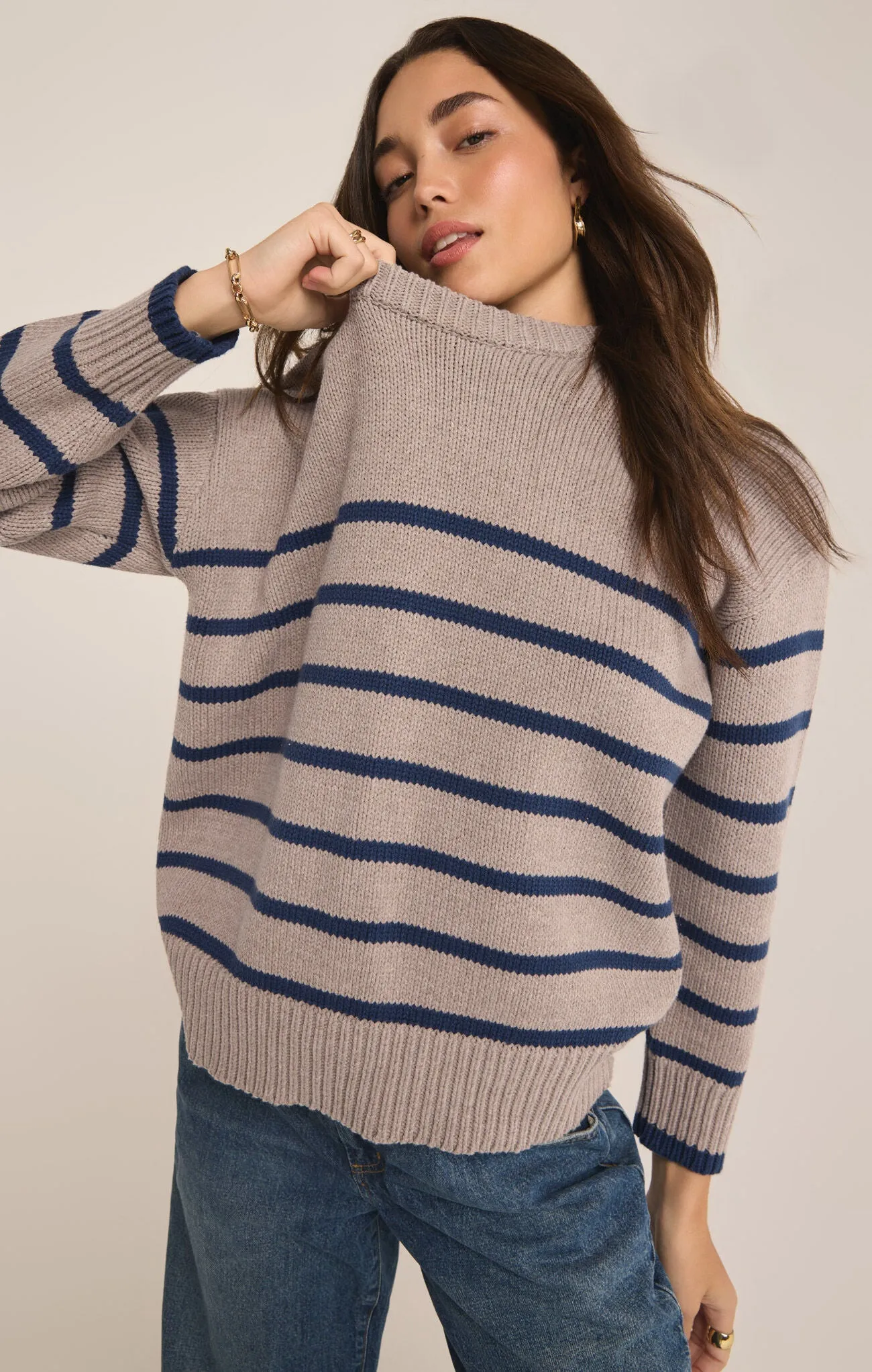 Boyfriend Striped Sweater