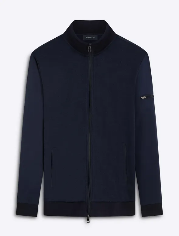 Bugatchi Sweater Full Zip, Navy