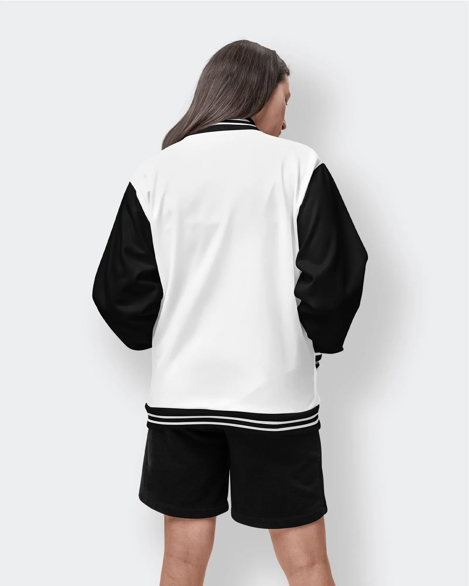 Champion Varsity Jacket: Panda Chic