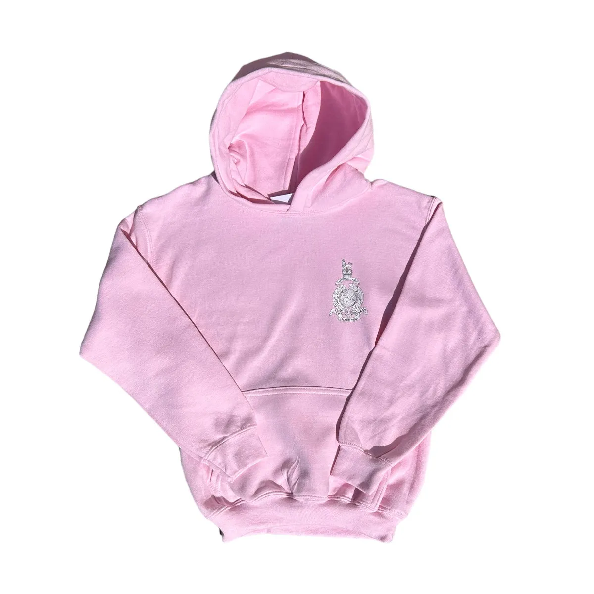 Children's RM Corps Crest Hoodie - Light Pink