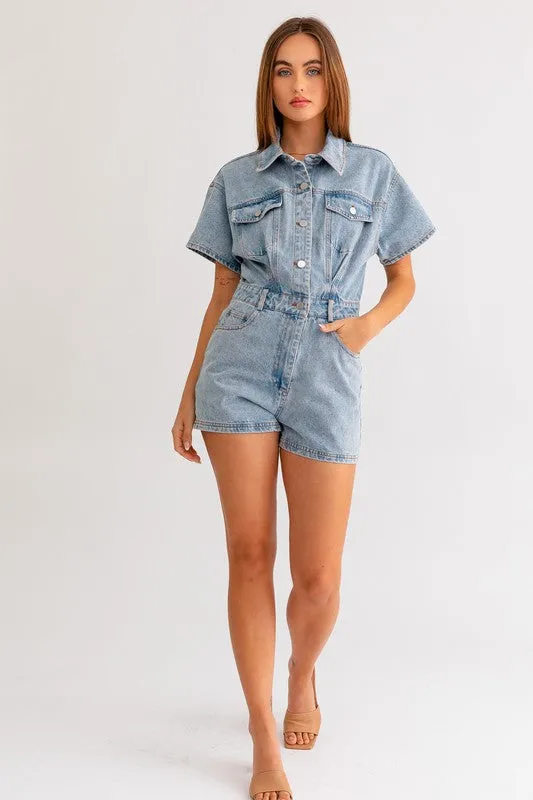 Chloe Denim Romper