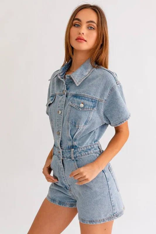 Chloe Denim Romper