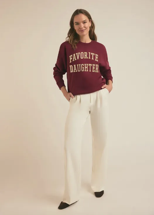 Collegiate Sweatshirt ~ Sangria Nights