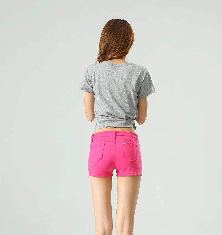 COLOR PARTY DENIM SHORTS