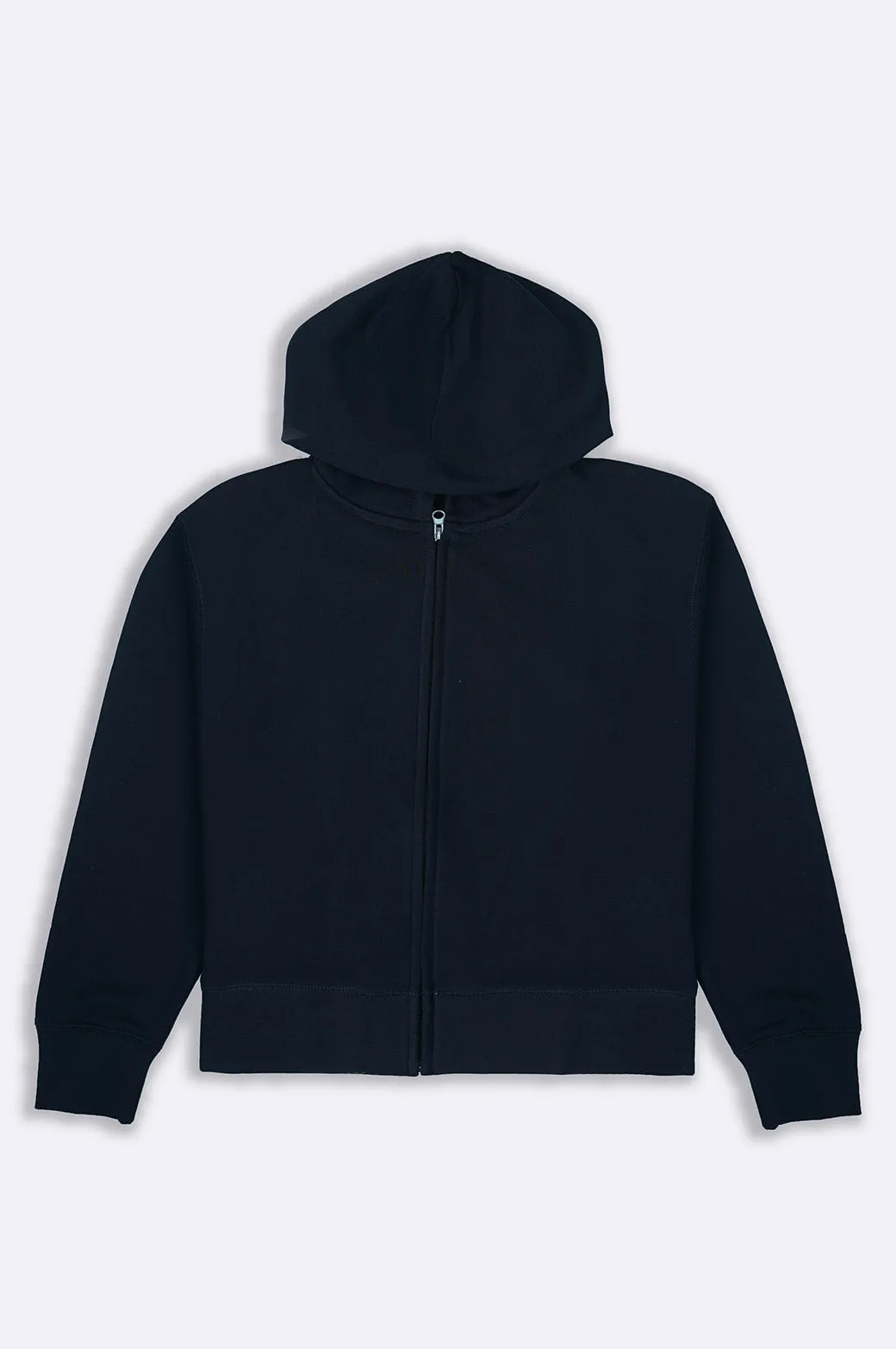 CROPPED ZIPPER HOODIE