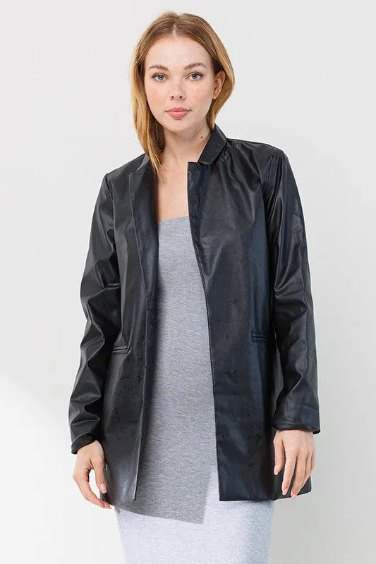 Debbie Poly Leather Jacket