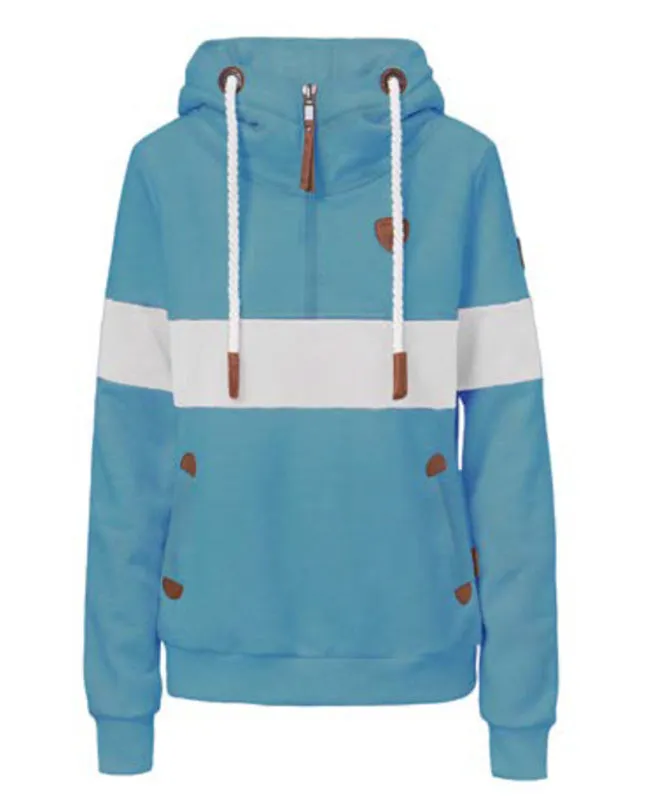 Delia Stormy Teal Hoodie