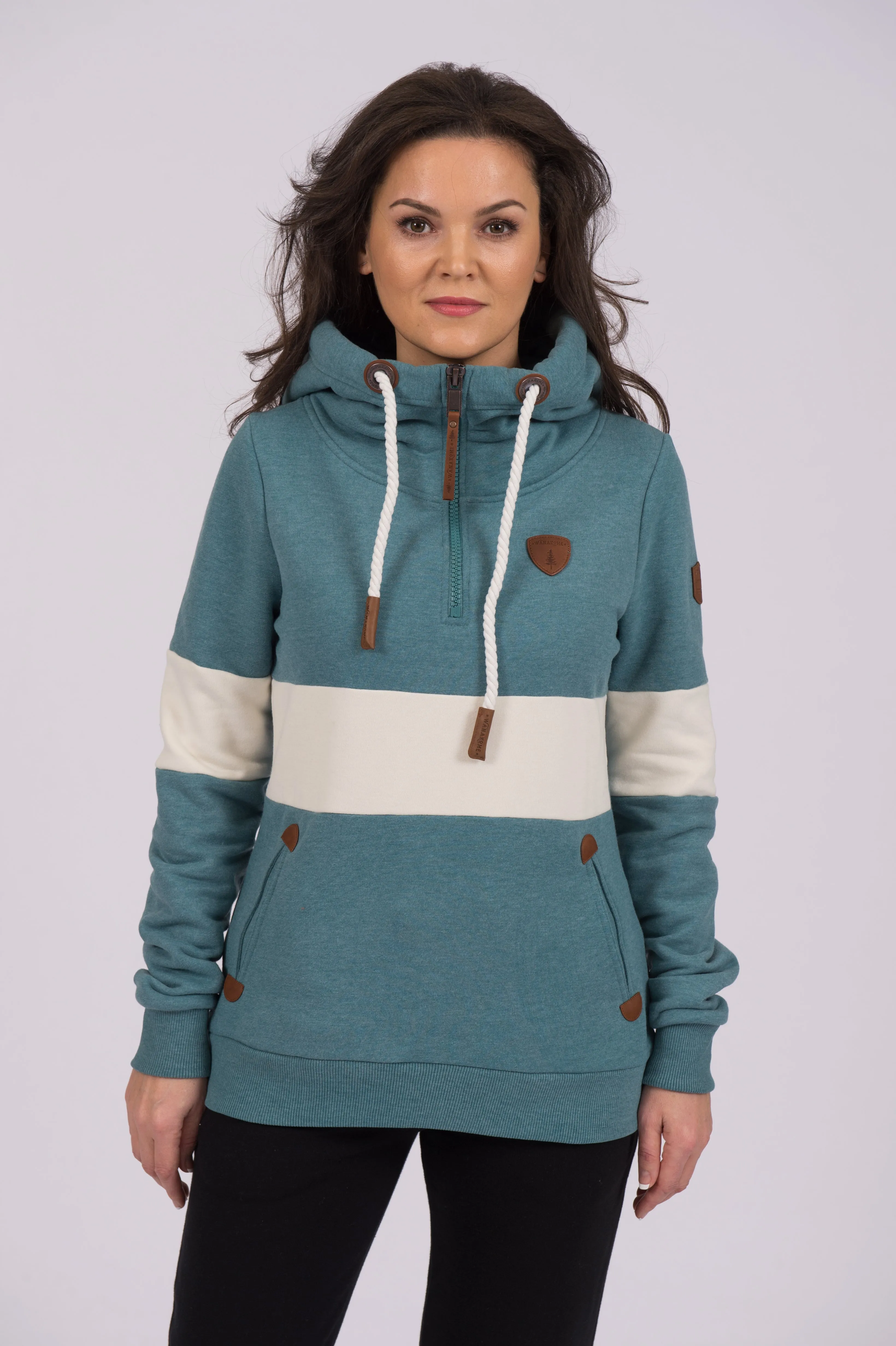 Delia Stormy Teal Hoodie