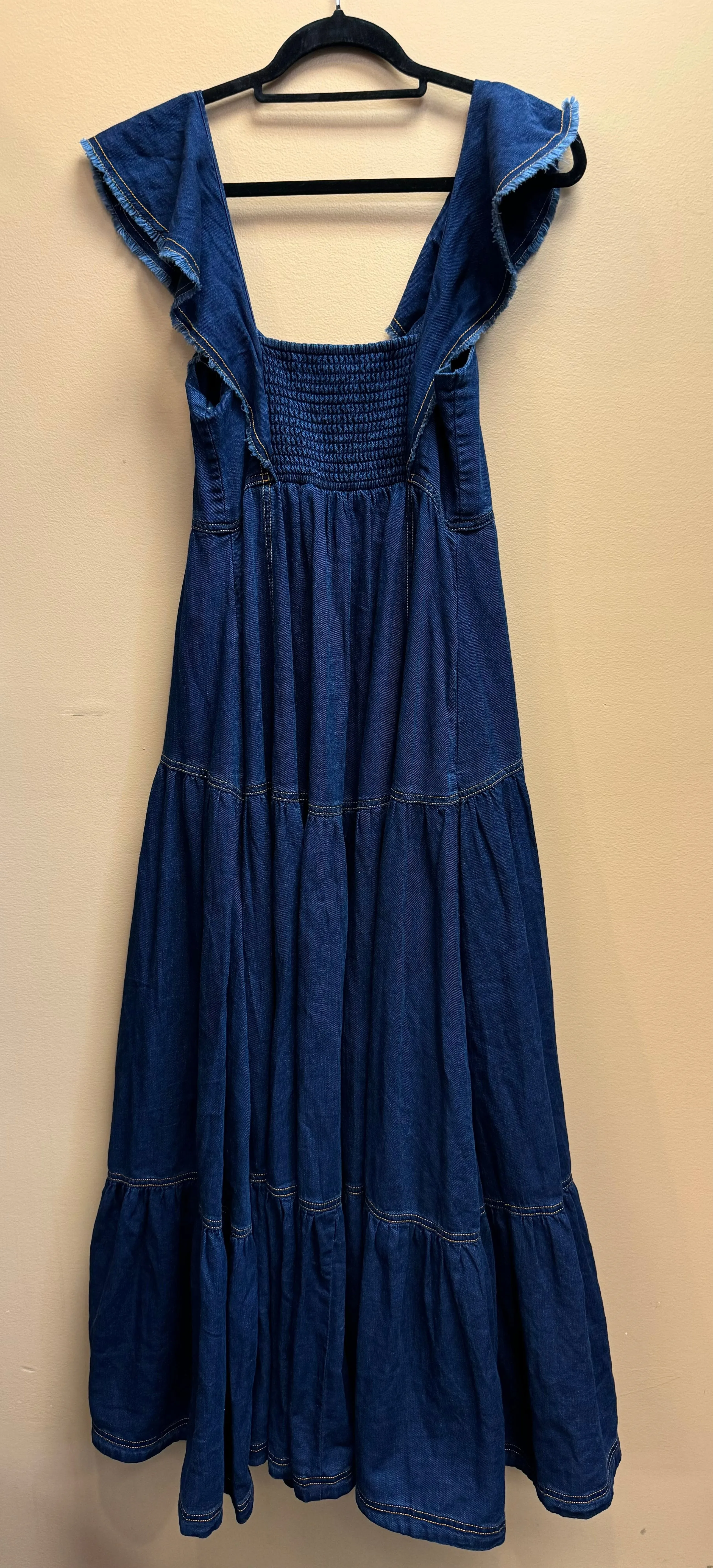 Dress Casual Maxi By Pilcro In Blue Denim, Size: S