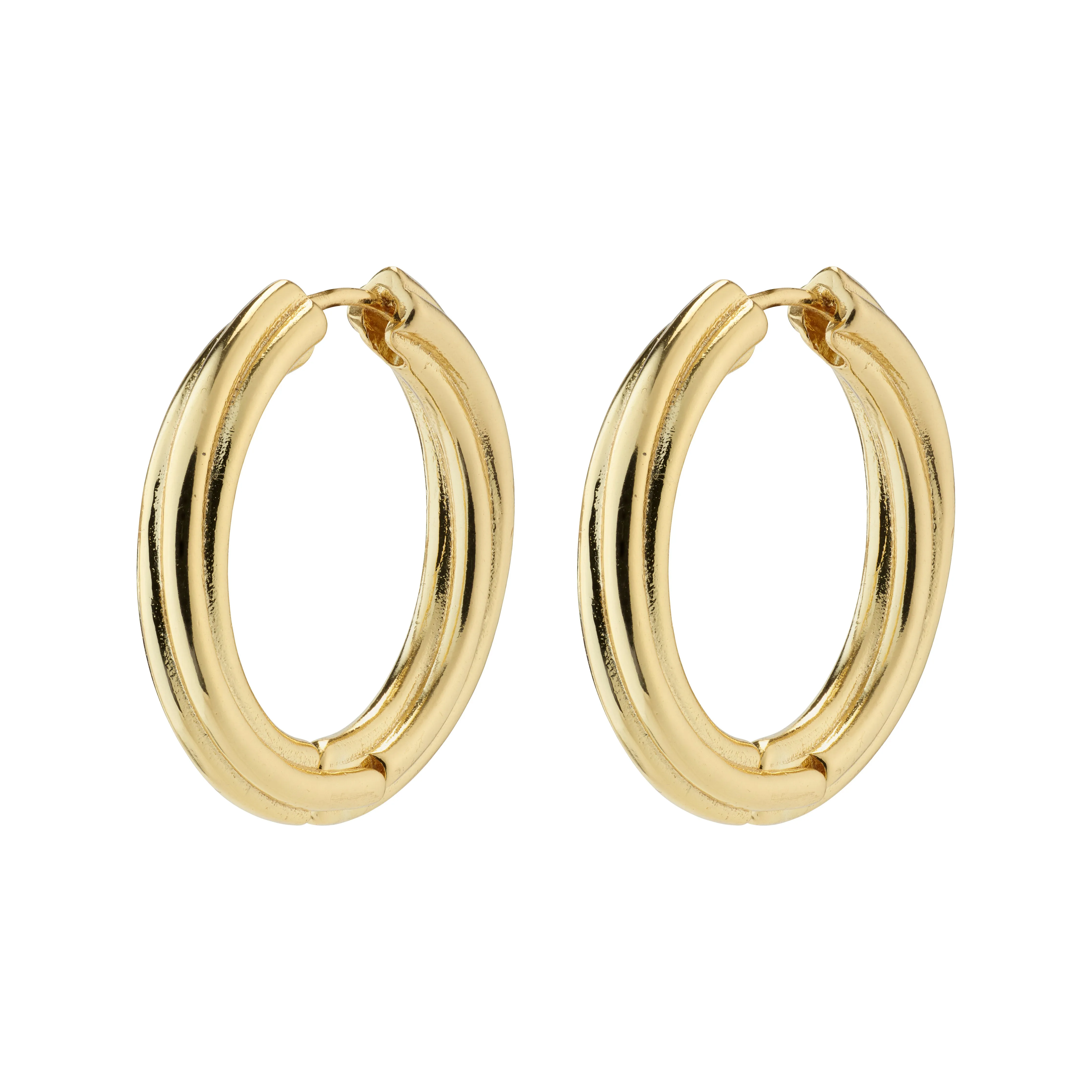 EDEA recycled hoops gold-plated