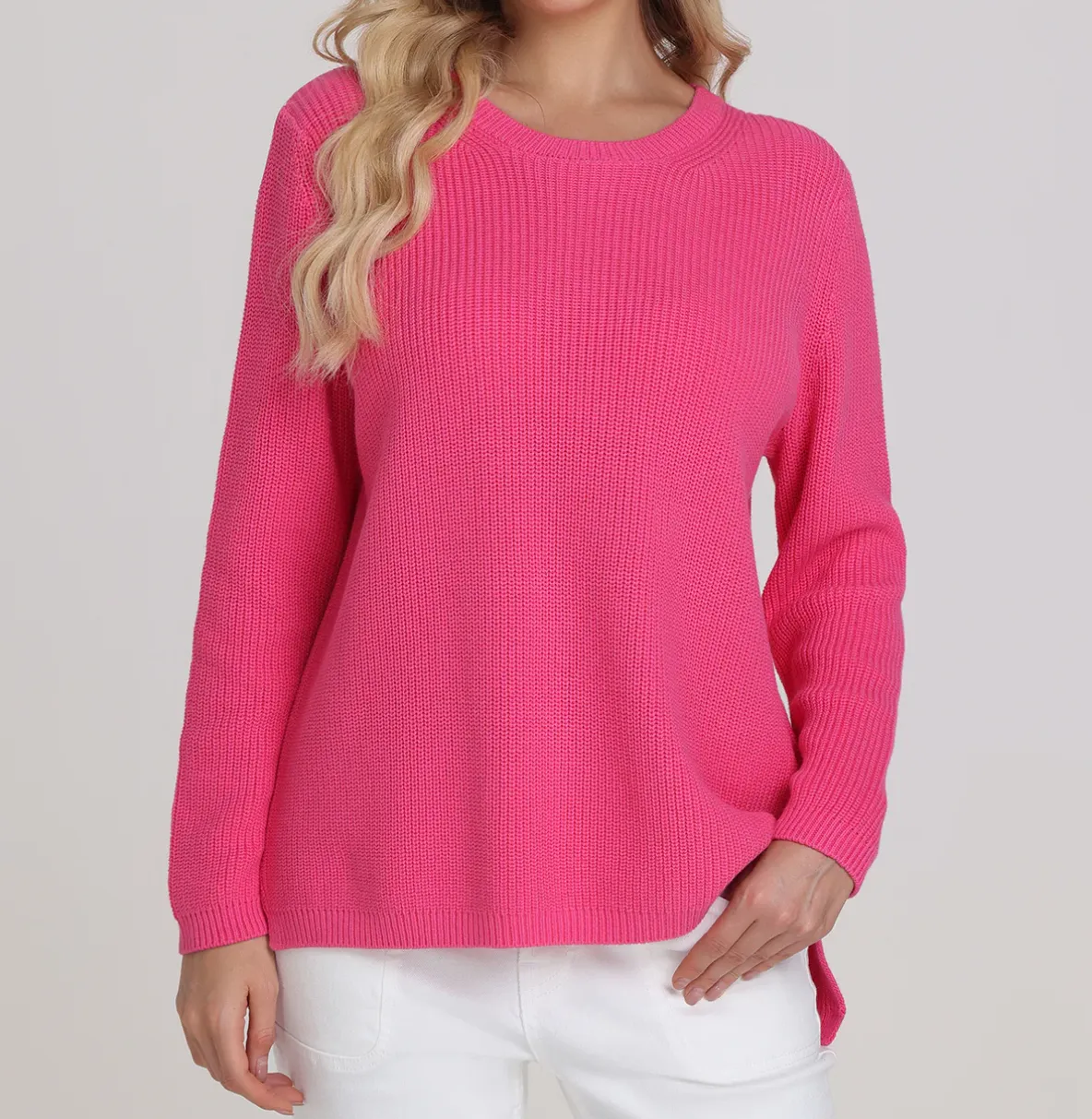 EMMA COTTON CREW NECK SWEATER