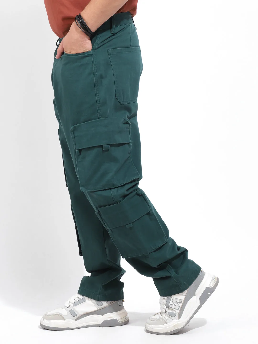 Fantom Royal Green 8 Pocket Denim Cargo