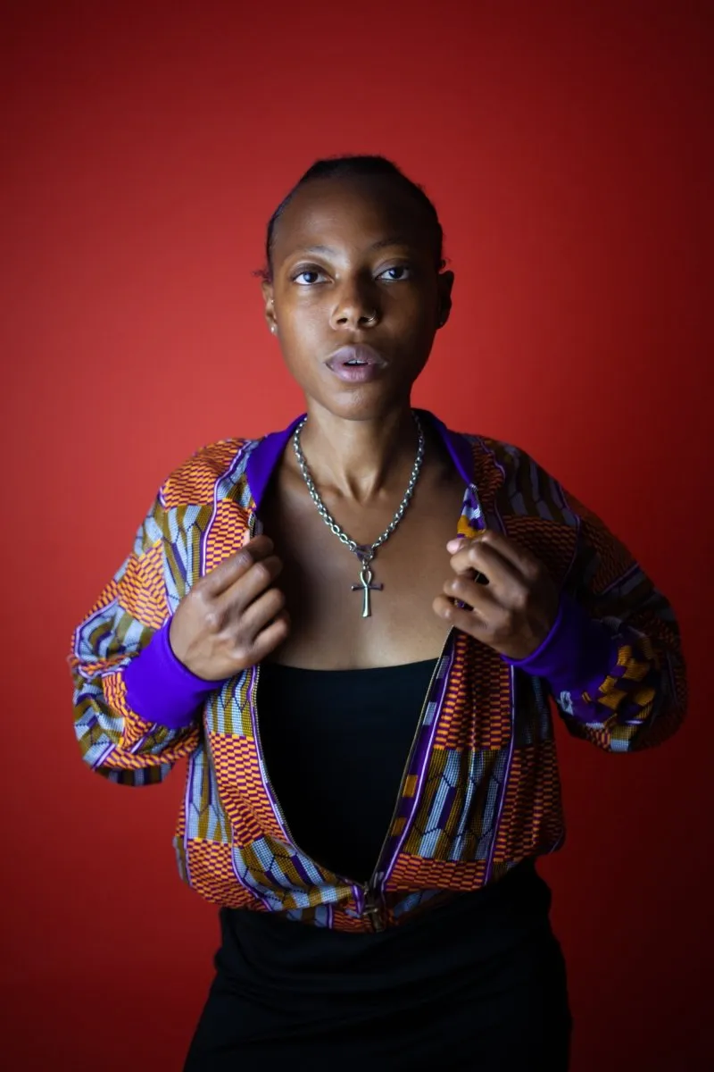 Festival Jacket In Brown Kente