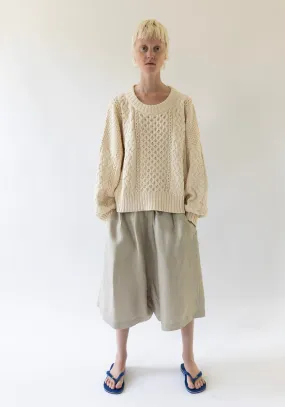 Fisherman Sweater in Natural