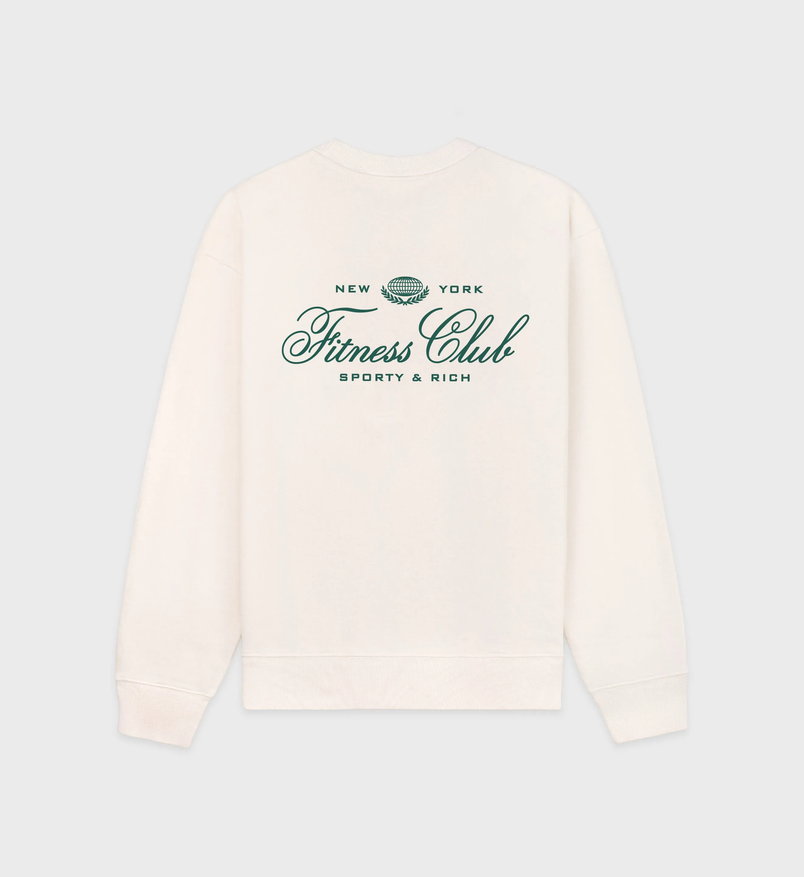 Fitness World Crewneck - Cream/Alpine