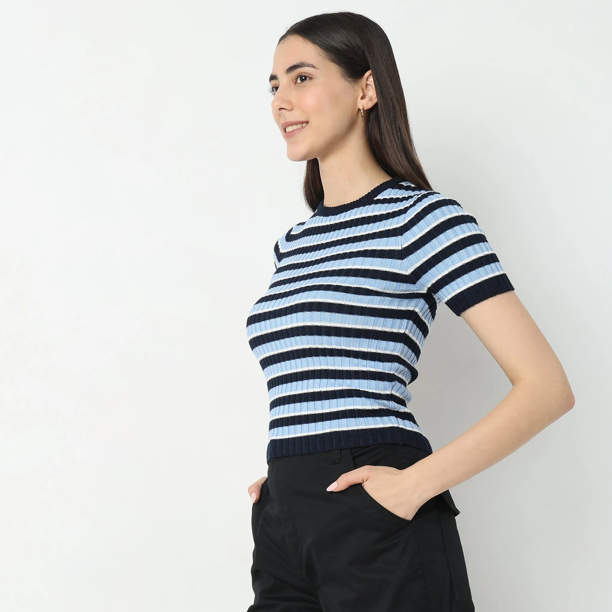 Fitted Striped T-Shirt