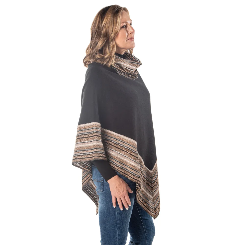 Fleece Sweater Knit Cozy Coat Poncho