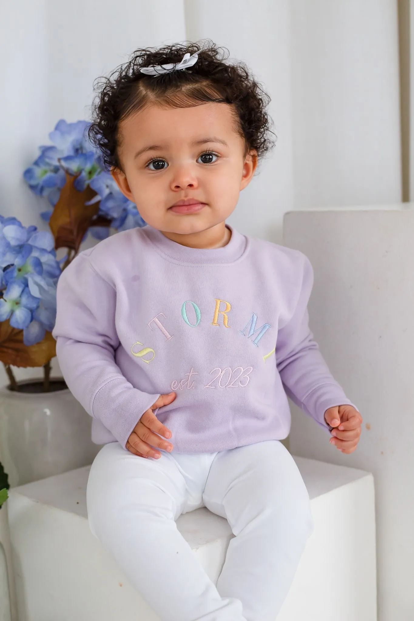 Girls Lilac Est Sweater