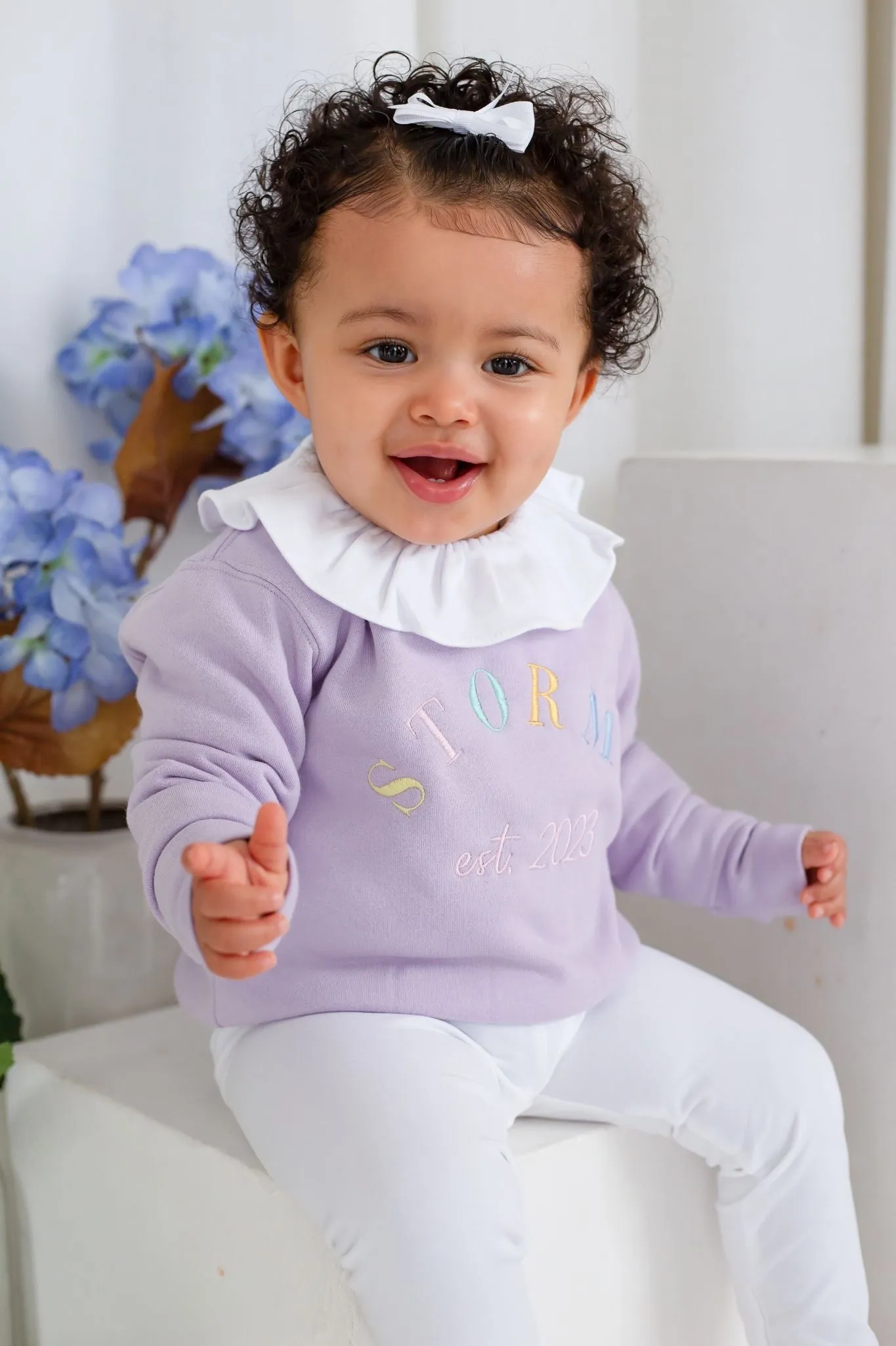 Girls Lilac Est Sweater