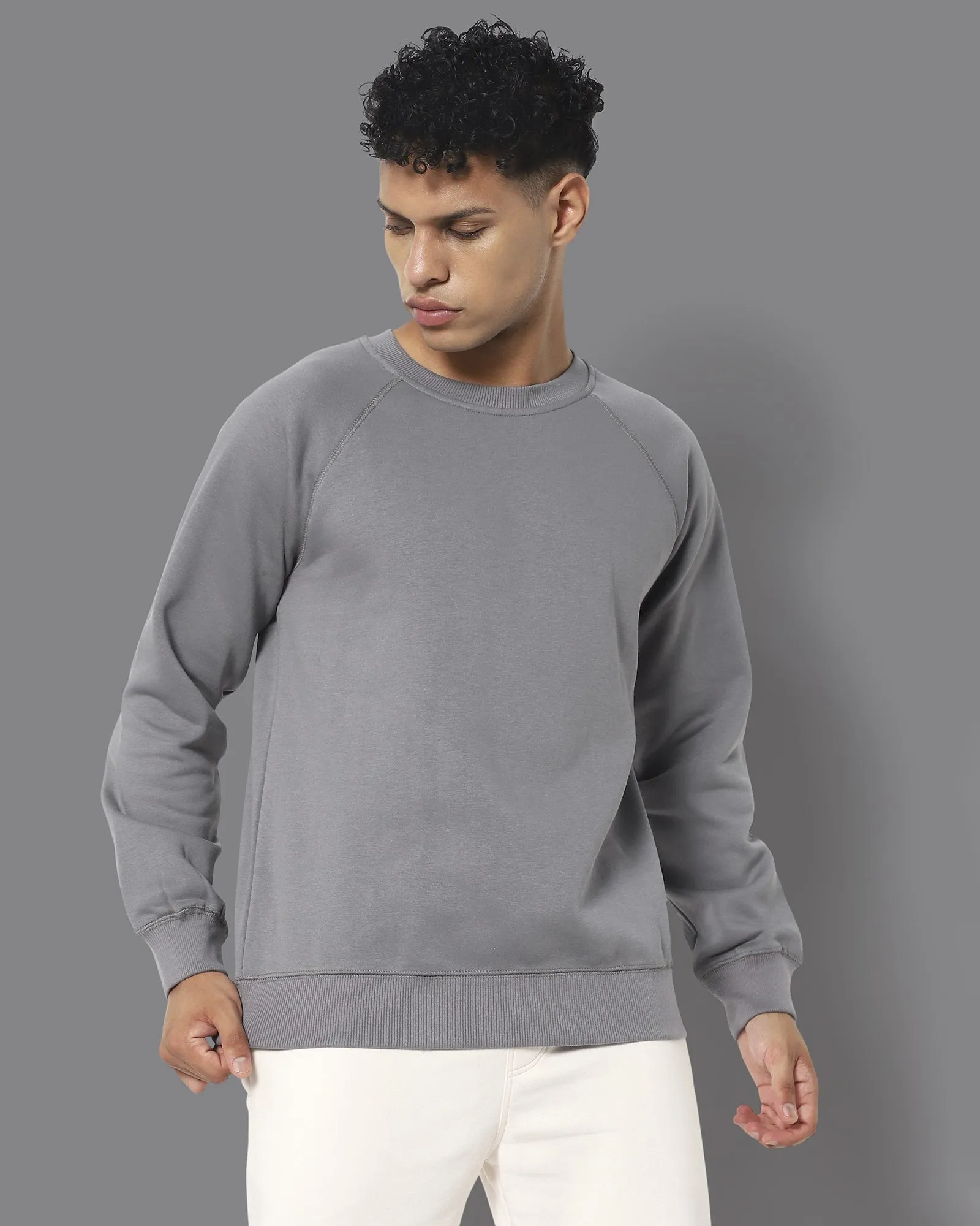 HW Crew Sweatshirt: Steel Grey