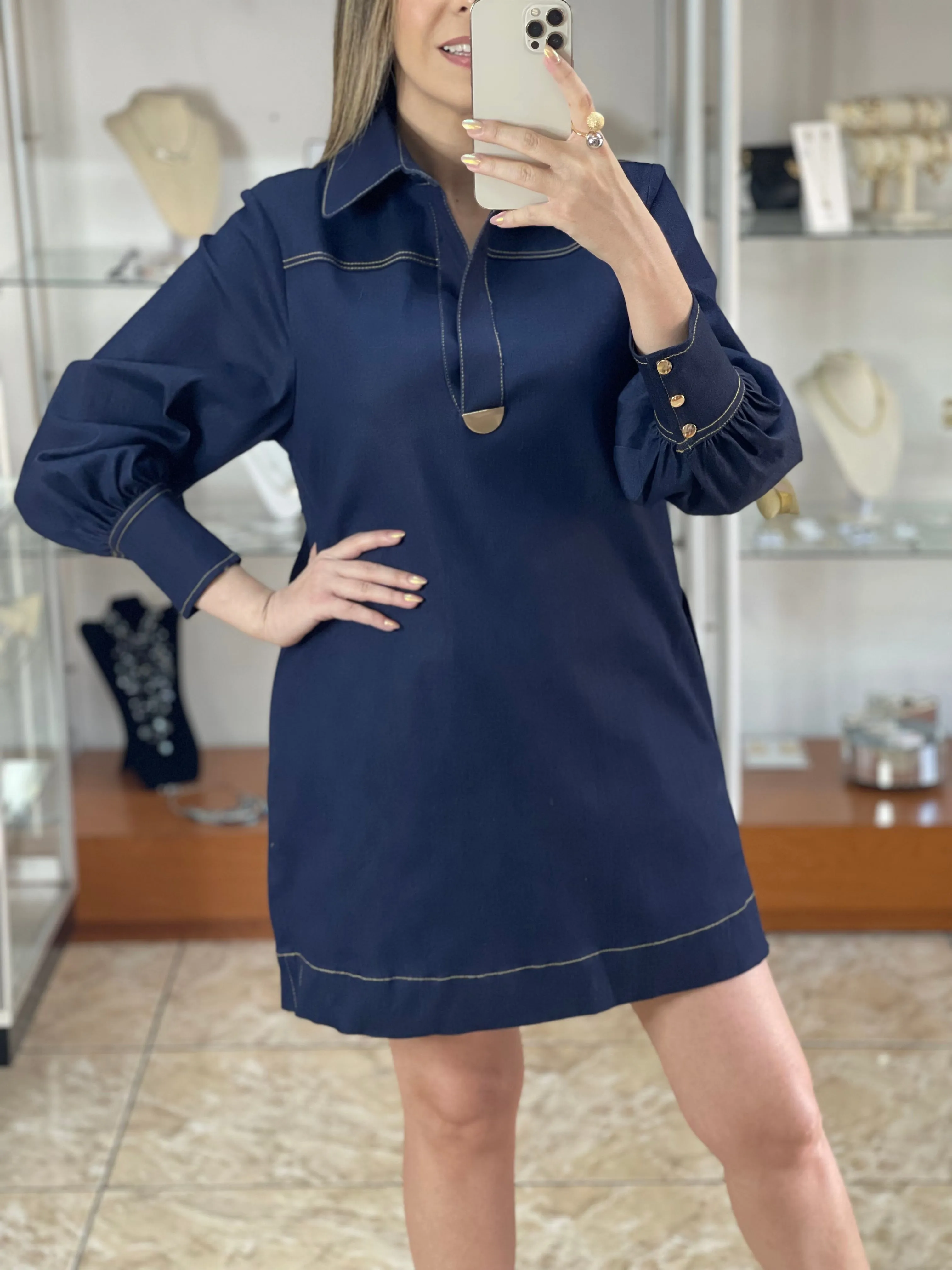 Indigo Denim Dress