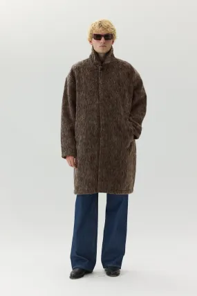 JOBA CARCOAT FUZZY AW24 BROWN