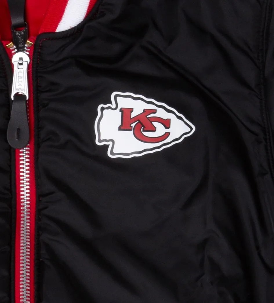 KANSAS CHIEFS X ALPHA X NEW ERA MA-1 BOMBER JACKET