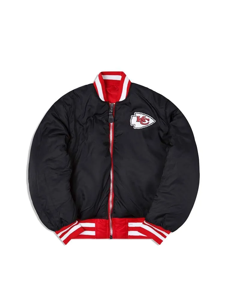 KANSAS CHIEFS X ALPHA X NEW ERA MA-1 BOMBER JACKET