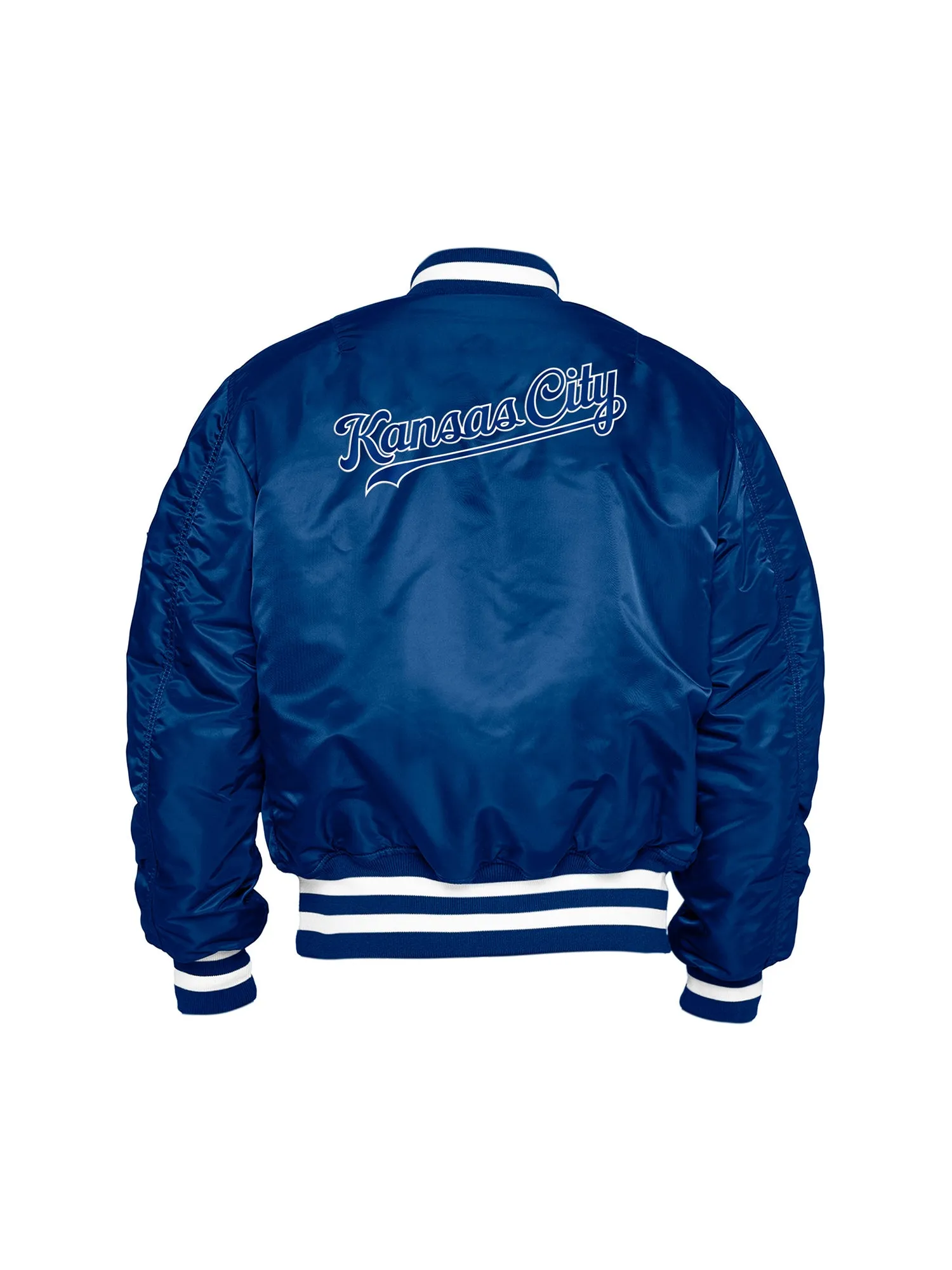 KANSAS CITY ROYALS X ALPHA X NEW ERA MA-1 BOMBER JACKET