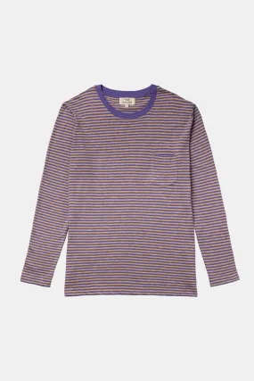 LONG SLEEVE STRIPES DUST & PURPLE