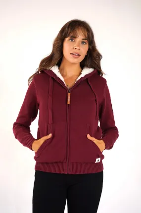 Luna Mulberry Zip Hoodie