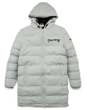 Mens Emerton Longline Hooded Puffer in Stone