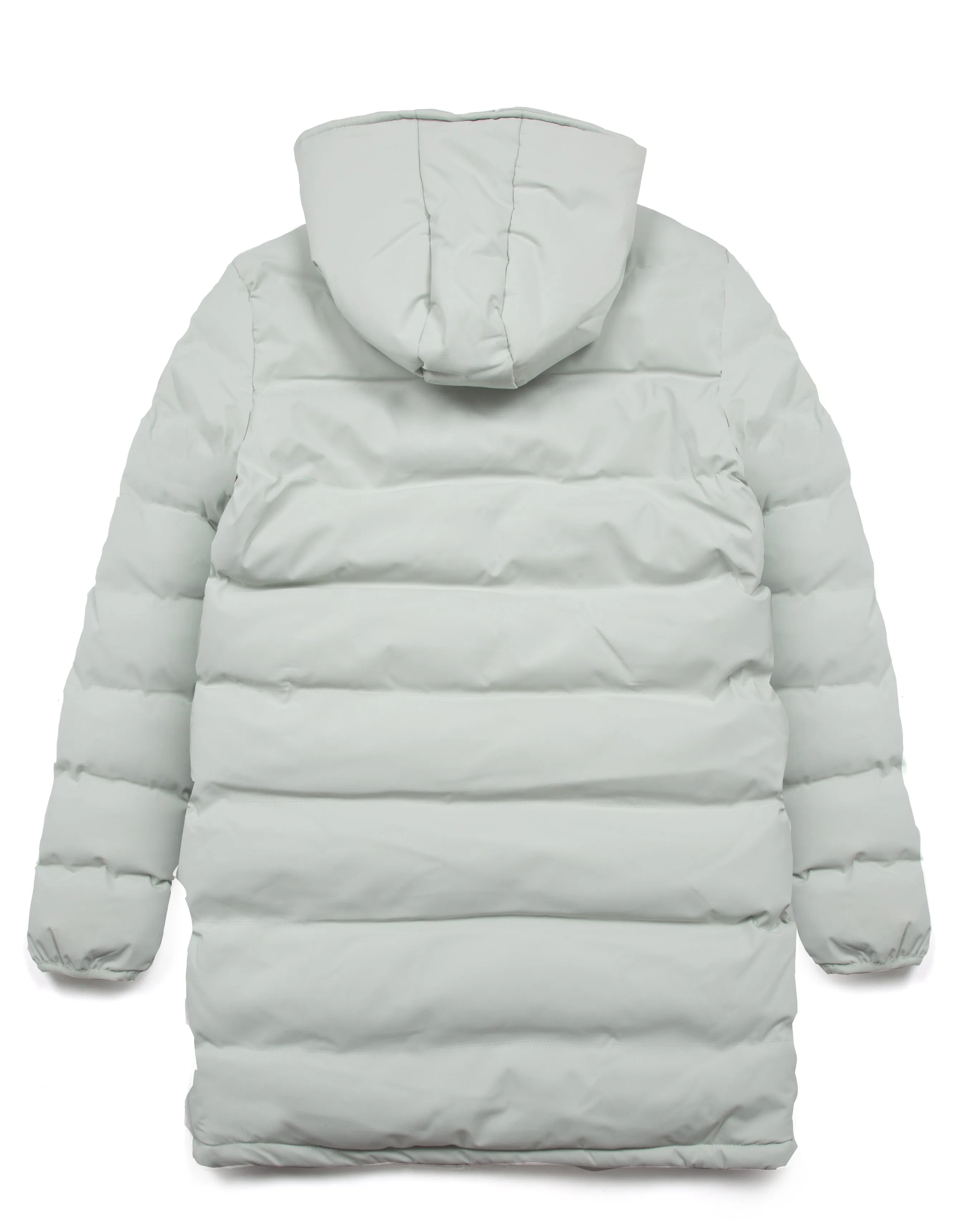 Mens Emerton Longline Hooded Puffer in Stone